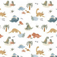Load image into Gallery viewer, Mommy and Daddy and Baby Dinosaurs Custom Baby and Toddler Bedding - MookyPookyandMuffin