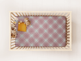 Load image into Gallery viewer, Pink Blush Plaid Custom Baby and Toddler Bedding - MookyPookyandMuffin