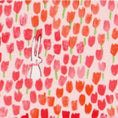 Load image into Gallery viewer, Bunnies in a Tulip Field Custom Crib Sheet - MookyPookyandMuffin