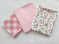Load image into Gallery viewer, Crib Sheet Set Pink Plaid and Pink Floral - MookyPookyandMuffin