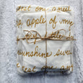 Load image into Gallery viewer, Organic Sweet Words for a Baby Girl Crib Sheet+Changing Pad Cover Set - MookyPookyandMuffin