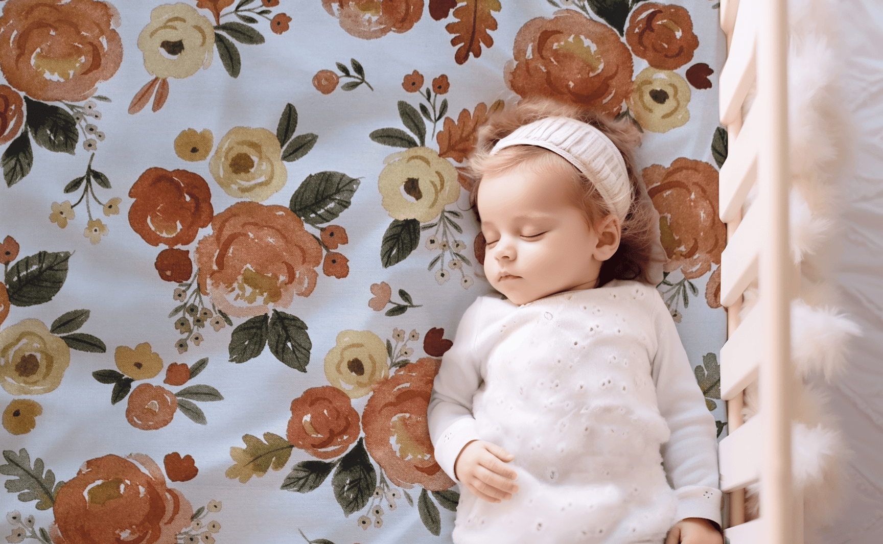 Cozy Up the Nursery with Our Autumn Flowers Baby Bedding Collection