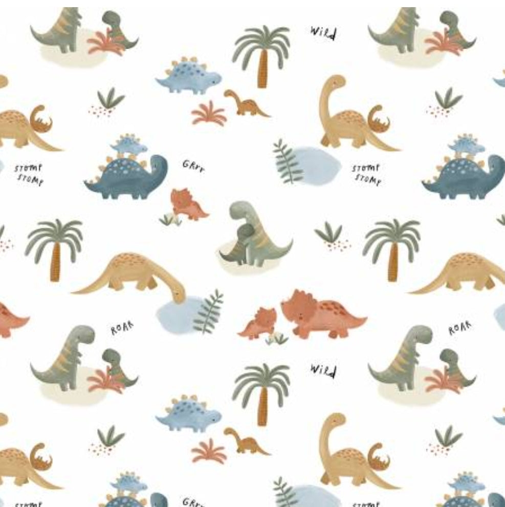 Mommy and Daddy and Baby Dinosaurs Custom Baby and Toddler Bedding - MookyPookyandMuffin