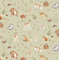 Load image into Gallery viewer, Forest Friends in Green Custom Baby and Toddler Bedding - MookyPookyandMuffin
