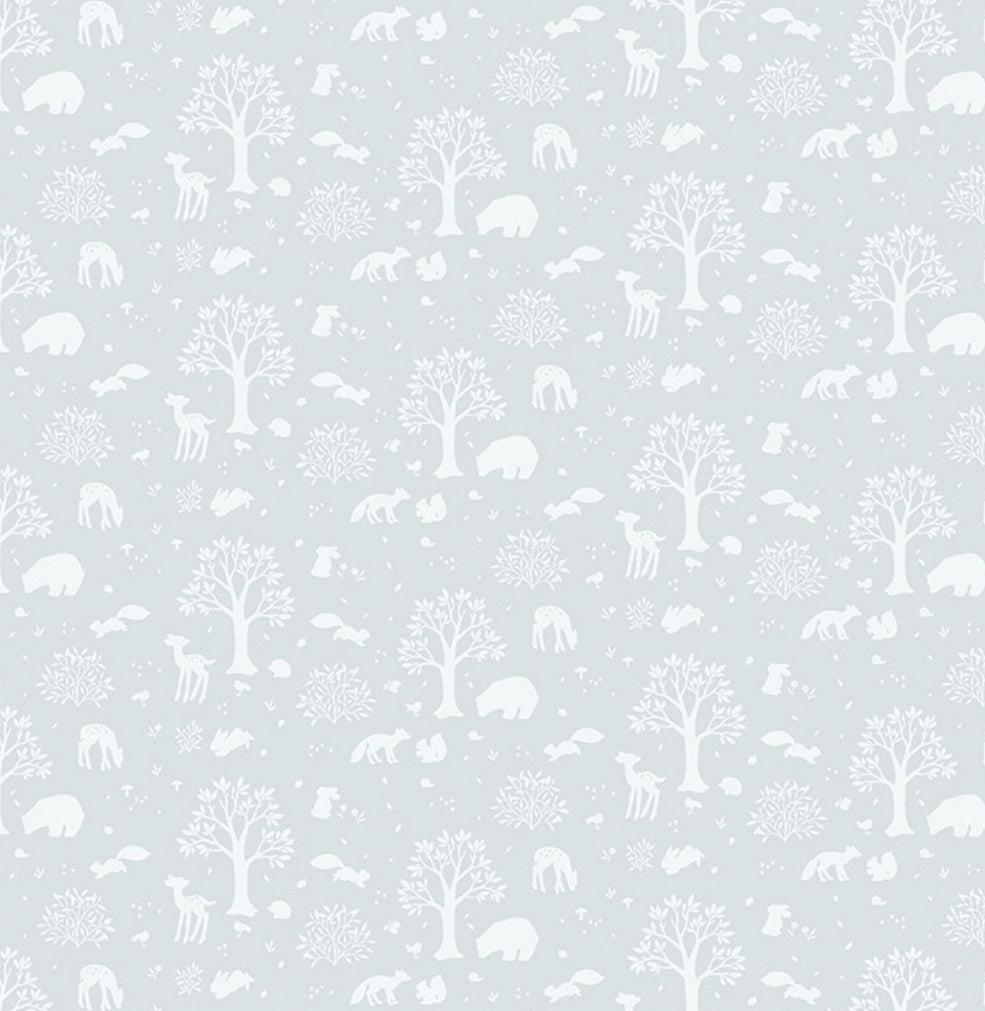 Misty Blue Forest Friends Custom Baby and Toddler Bedding - MookyPookyandMuffin