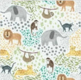 Load image into Gallery viewer, Time for a Safari Crib Sheet + Swaddle Blanket - MookyPookyandMuffin
