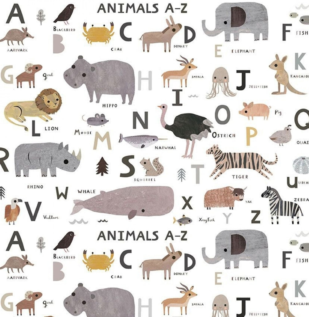 Animals from A to Z Custom Baby and Toddler Bedding - MookyPookyandMuffin