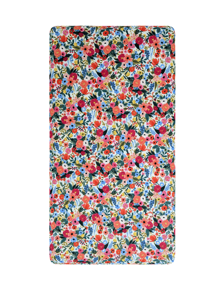Rifle Paper Co Floral Beauty Handmade Crib Sheets Set of 3 - MookyPookyandMuffin