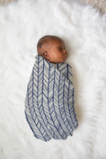 Load image into Gallery viewer, Royal Herringbone Swaddle Blanket
