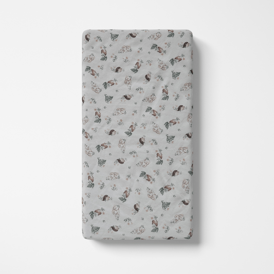 Burrowing Baby Bunnies and Hedgehogs Custom Baby and Toddler Bedding - MookyPookyandMuffin