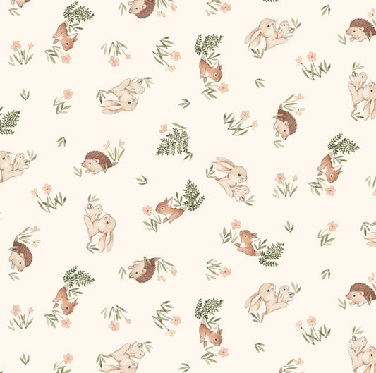 Burrowing Baby Bunnies and Hedgehogs Custom Baby and Toddler Bedding - MookyPookyandMuffin