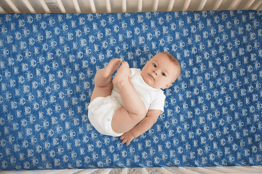 Crab Buddies Custom Baby and Toddler Bedding - MookyPookyandMuffin