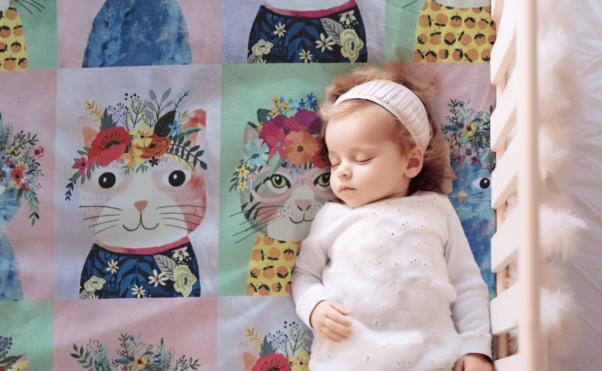 Crowned Kitty Cats Ready to Ship Handmade Crib Sheet - MookyPookyandMuffin