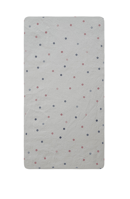 Dresden Polka Dots Ready to Ship Crib Sheet - MookyPookyandMuffin