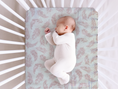 Load image into Gallery viewer, Pink Floating Feathers Custom Baby and Toddler Bedding
