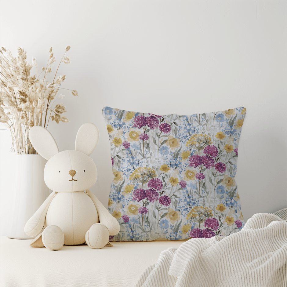 Field of Watercolor Flowers Custom Baby and Toddler Bedding - MookyPookyandMuffin