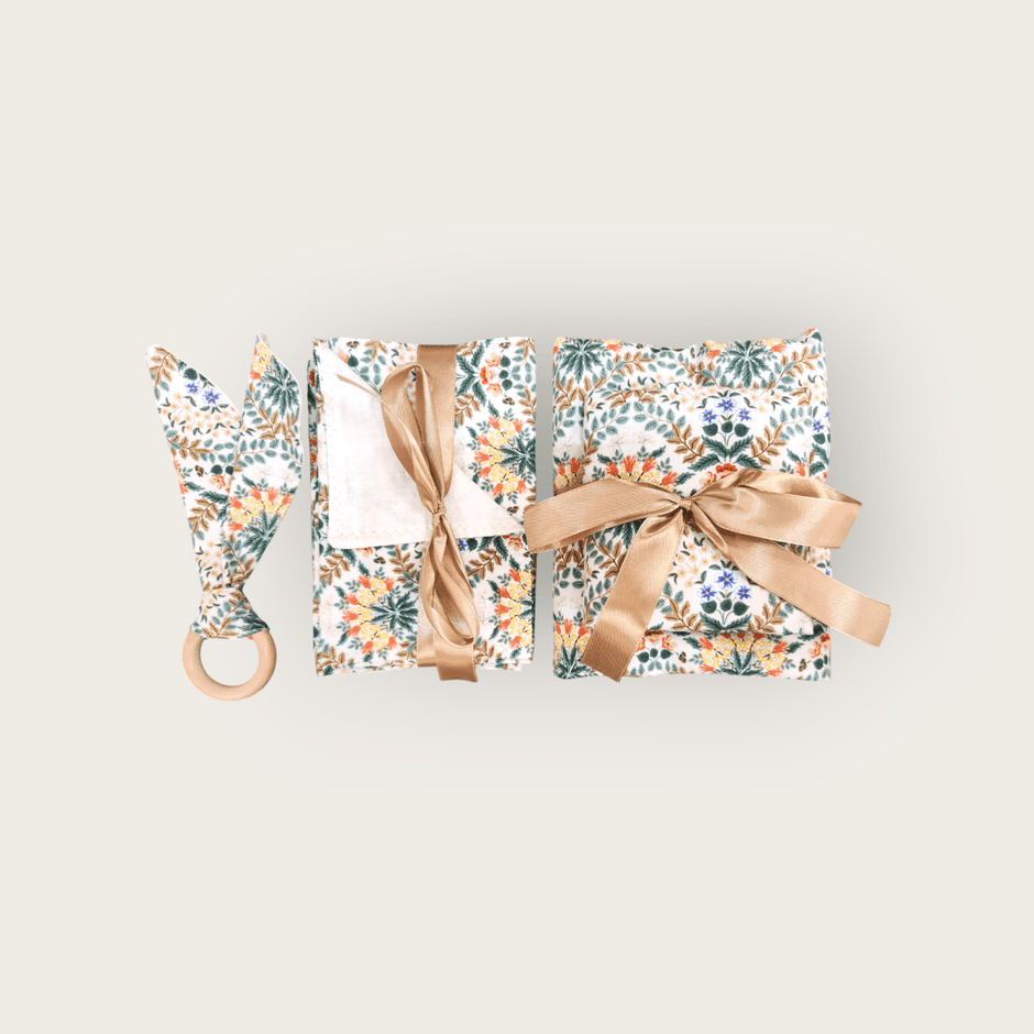 Floral Radiance Ready to Ship Baby Shower Gift Set - MookyPookyandMuffin