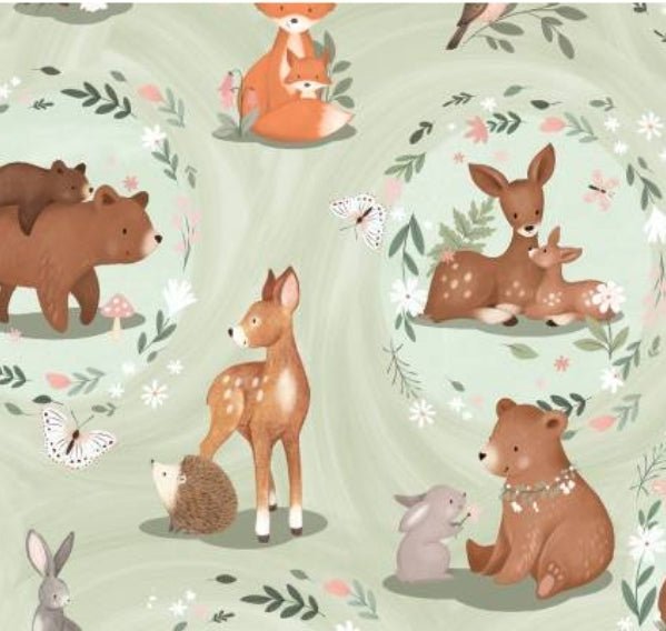 Forest Animals Custom Baby and Toddler Bedding - MookyPookyandMuffin
