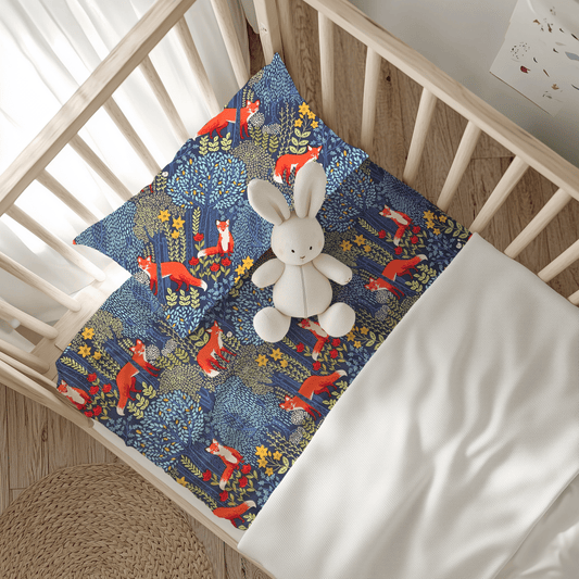Fox in the Woods Custom Baby and Toddler Bedding - MookyPookyandMuffin