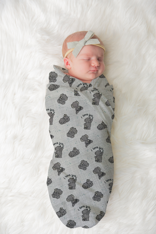 I Love You, Baby Swaddle Blanket