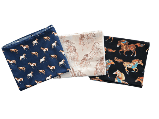 Horses for All Crib Sheet Set of 3 - MookyPookyandMuffin