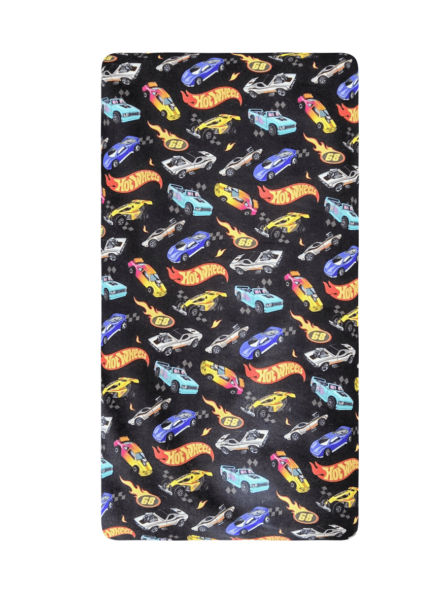 Hot Wheels in Black Handmade Baby and Toddler Bedding - MookyPookyandMuffin