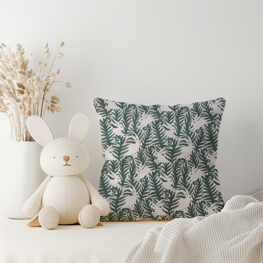 Organic Bunnies in Foliage Custom Baby and Toddler Bedding