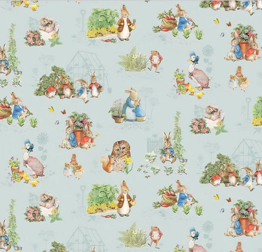 Flannel Peter Rabbit and Friends Handmade Baby and Toddler Bedding - MookyPookyandMuffin