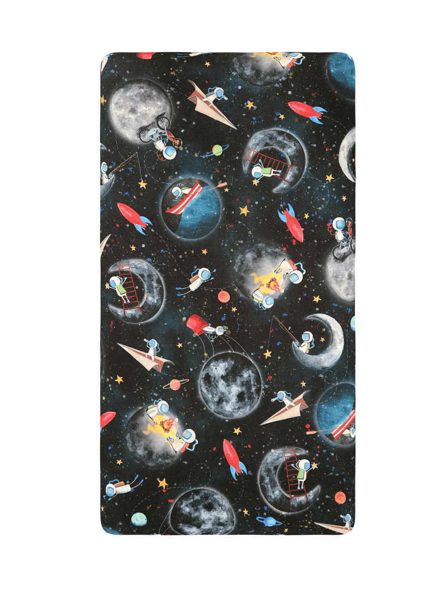 Playtime in Space Ready to Ship Crib Sheet - MookyPookyandMuffin