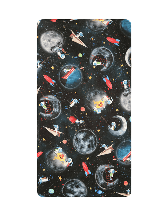Playtime in Space Ready to Ship Crib Sheet - MookyPookyandMuffin