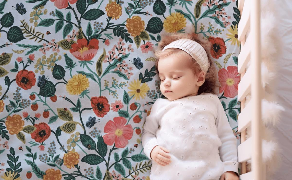 Rifle Paper Co Floral Beauty Handmade Crib Sheets Set of 3 - MookyPookyandMuffin