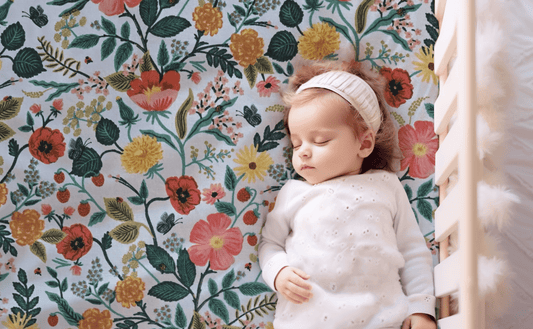 Rifle Paper Co Floral Beauty Handmade Crib Sheets Set of 3 - MookyPookyandMuffin