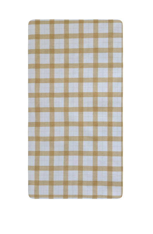 Gingham in Honey Custom Baby and Toddler Bedding