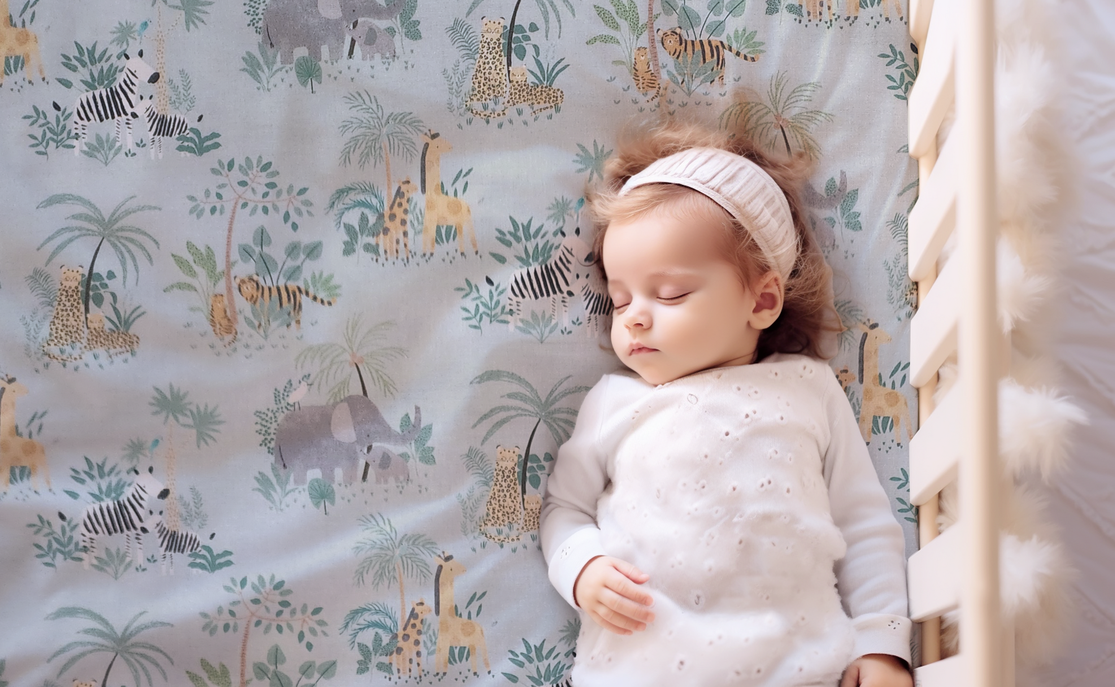 Safari Fun in Mint Baby and Toddler Bedding