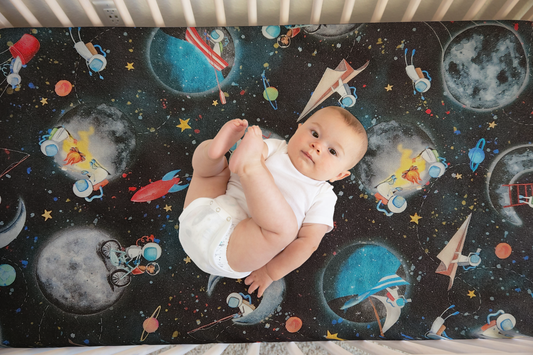 Send Me to Outer Space Custom Baby and Toddler Bedding - MookyPookyandMuffin
