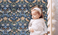 Load image into Gallery viewer, Strawberry Thief in Blue – Handmade William Morris Baby & Toddler Bedding - MookyPookyandMuffin
