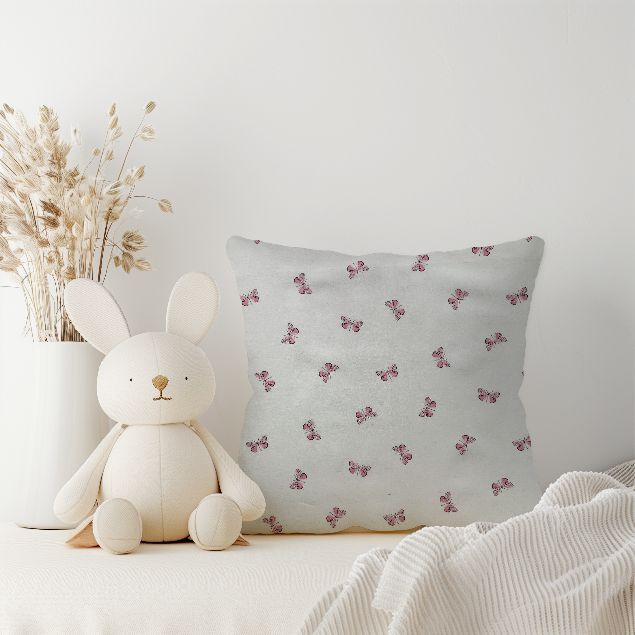 Pink Butterfly Custom Baby and Toddler Bedding