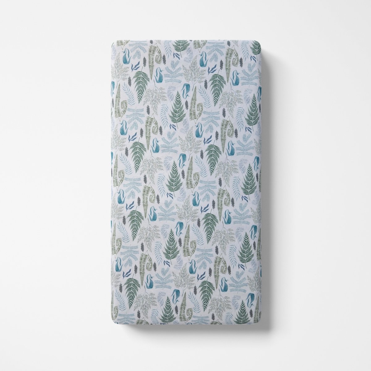 White Fronds Custom Baby and Toddler Bedding - MookyPookyandMuffin