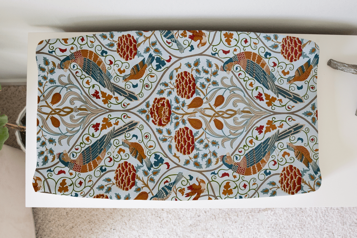 William Morris Orkney Pheasant Handmade Baby and Toddler Bedding - MookyPookyandMuffin