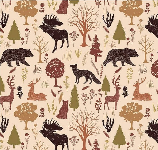 Flannel Woodland Handmade Baby and Toddler Bedding - MookyPookyandMuffin