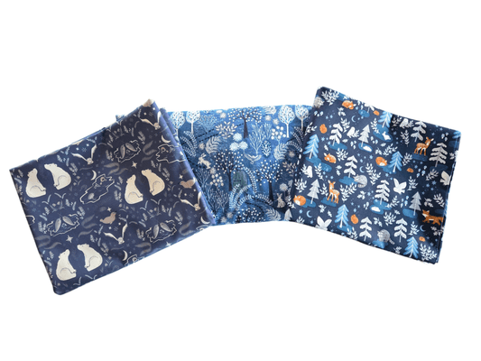 Woodland Winter Wonderland Crib Sheet Set of 3 - MookyPookyandMuffin