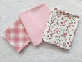 Load image into Gallery viewer, Crib Sheet Set Pink Plaid and Pink Floral - MookyPookyandMuffin
