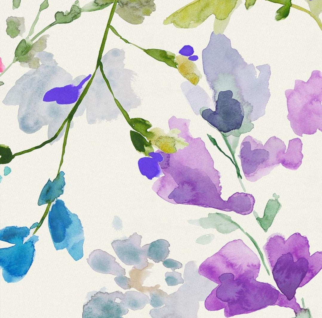 Organic Floral Watercolor Crib Sheet - MookyPookyandMuffin