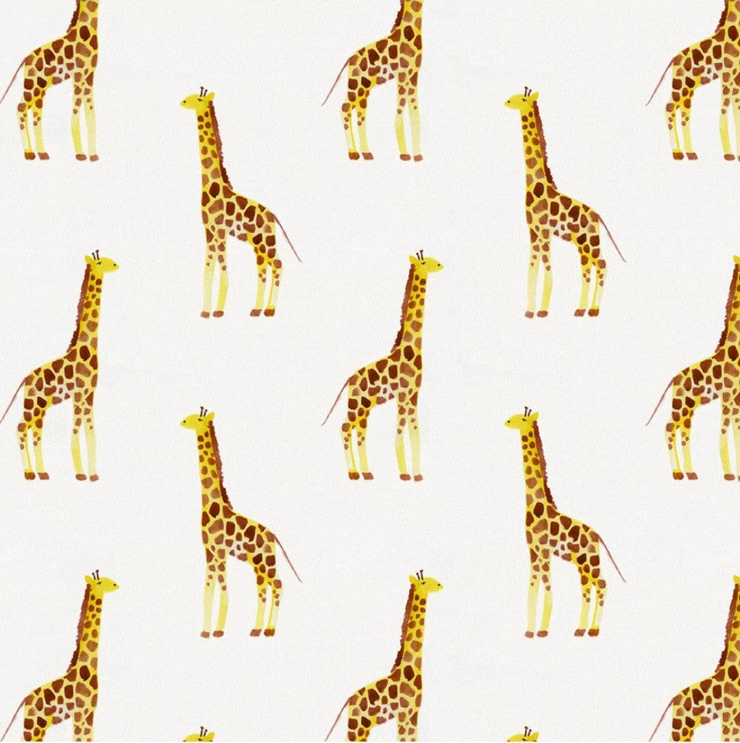 Organic Giraffes Crib Sheet - MookyPookyandMuffin