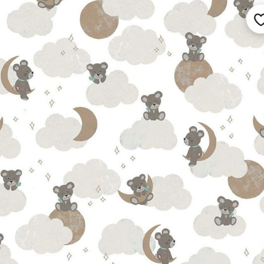 Sleep Tight Stars and Moons and Teddy Bears Custom Baby and Toddler Bedding - MookyPookyandMuffin