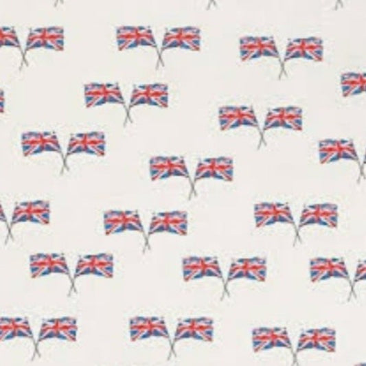 Union Jack in Ivory Custom Baby and Toddler Bedding - MookyPookyandMuffin