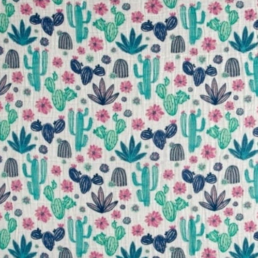 Midnight Cactus Swaddle Blanket - MookyPookyandMuffin