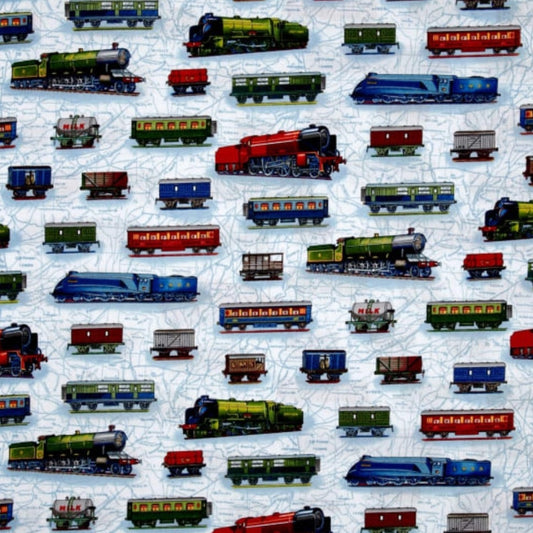 Trains Custom Baby and Toddler Bedding - MookyPookyandMuffin