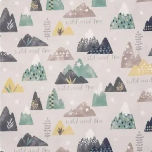 Dream Big Mountains Custom Baby and Toddler Bedding - MookyPookyandMuffin
