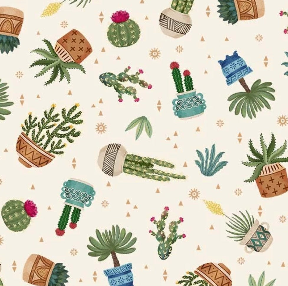 Cactus Plants Custom Baby and Toddler Bedding - MookyPookyandMuffin